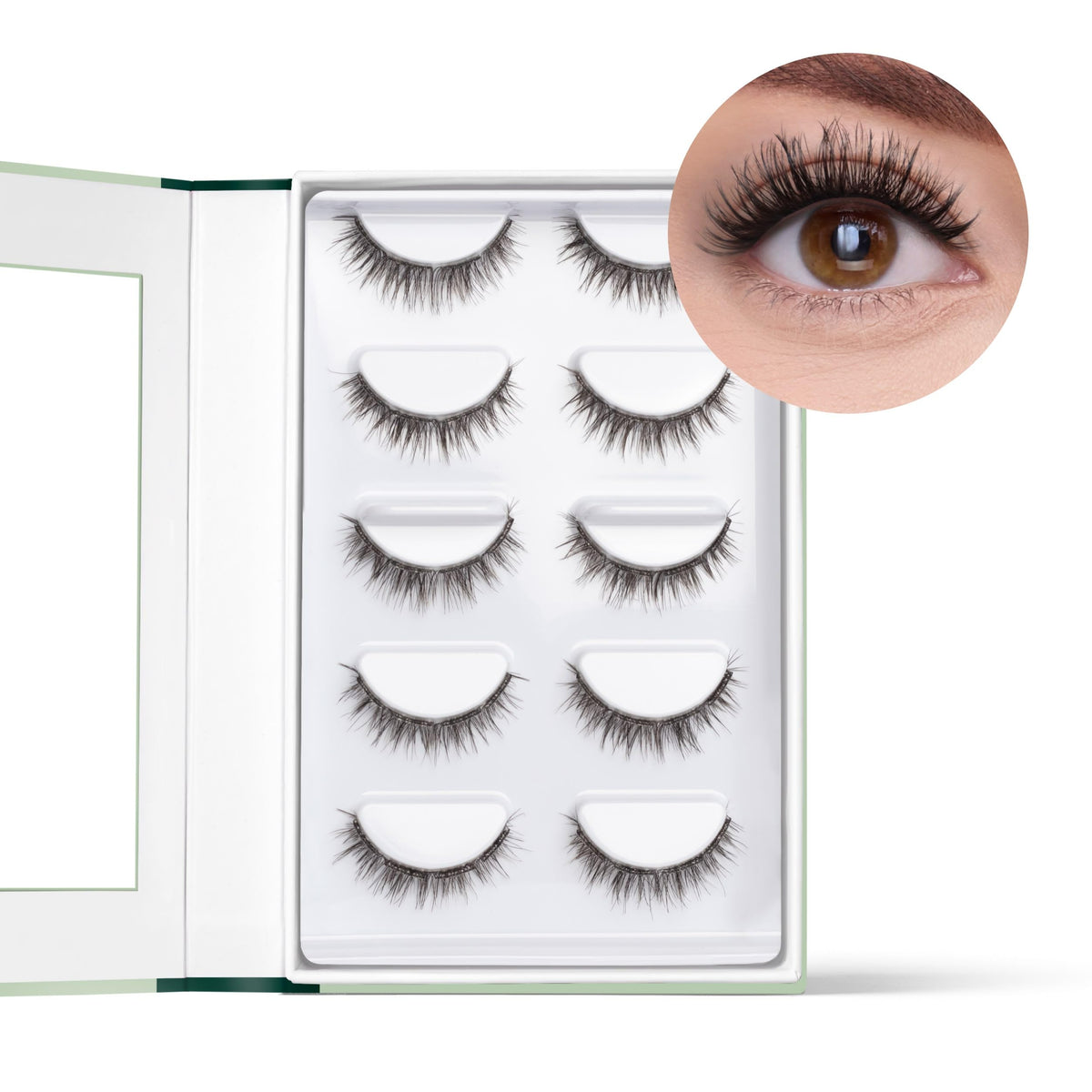 FlutterHabit Sticktionary underlash strip application demonstrates quick glue-free styling