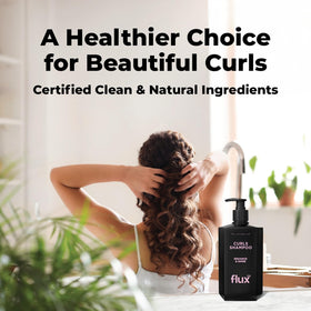 Flux Up curl definition and frizz control during wash day routine