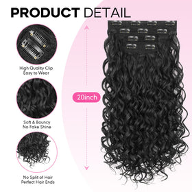 Flvaco natural black curls that look like real hair in photos.