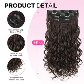 Flvaco versatile clip-ins for weddings cosplay daily wear