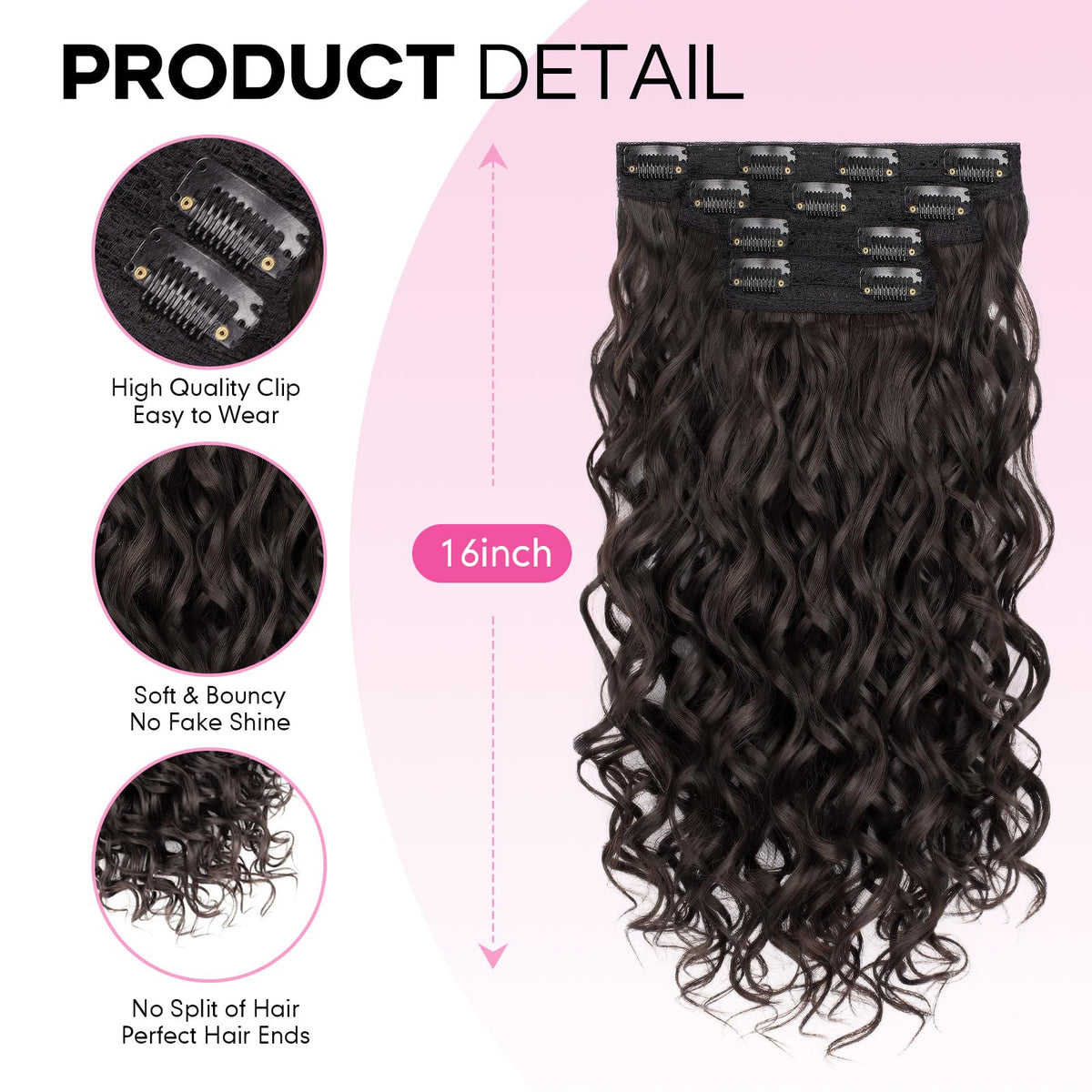 Flvaco wearer with curly clip-ins enjoying everyday versatility and natural movement.