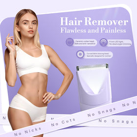 Flyant bikini trimmer with anti-slip grip and soft-touch coating for secure wet or dry use.