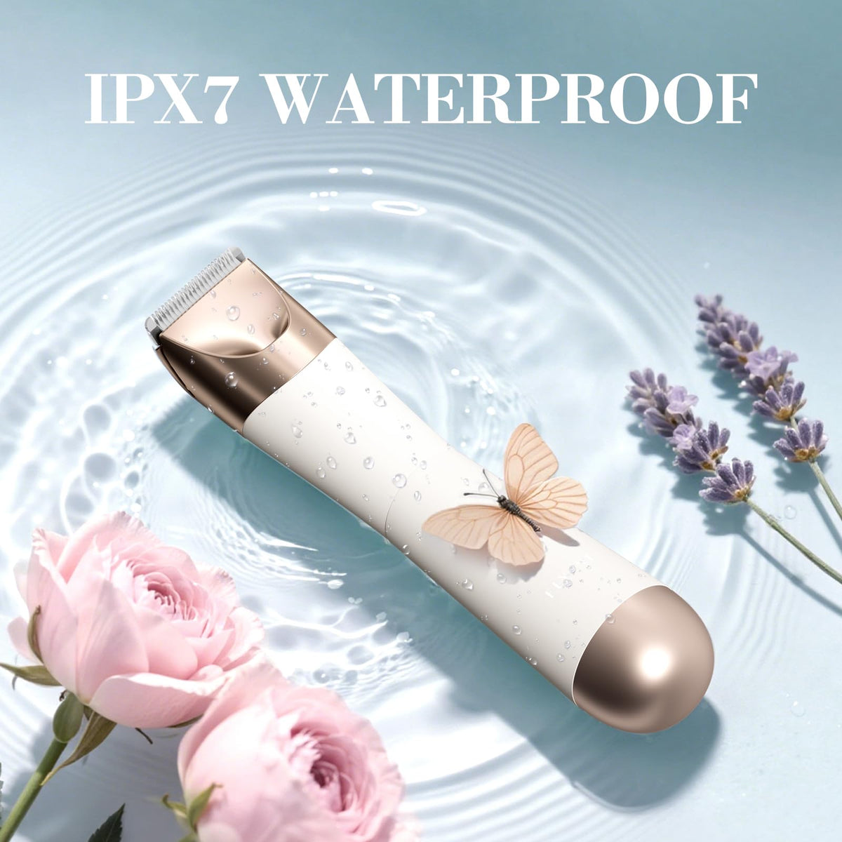 Flyant Bikini Trimmer IPX7 waterproof for easy cleaning.