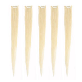 Flying Beauty colorful highlights clip-in extensions add vibrant dimension for party looks.