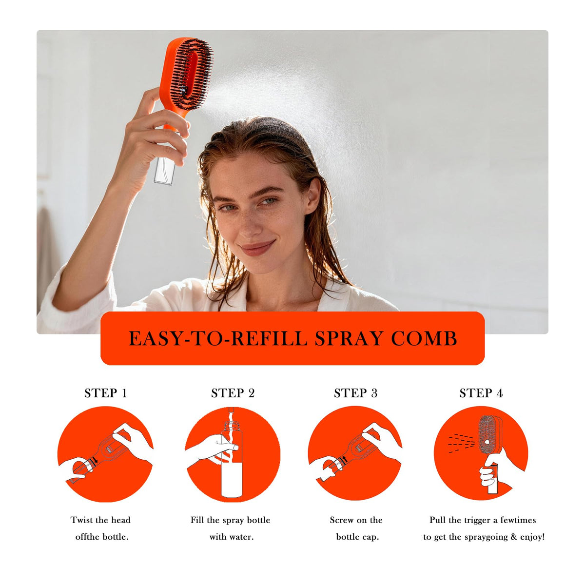 FlyLanyards detangler brush reduces frizz and static for smooth hair