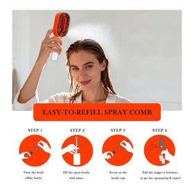 FlyLanyards detangler brush reduces frizz and static for smooth hair
