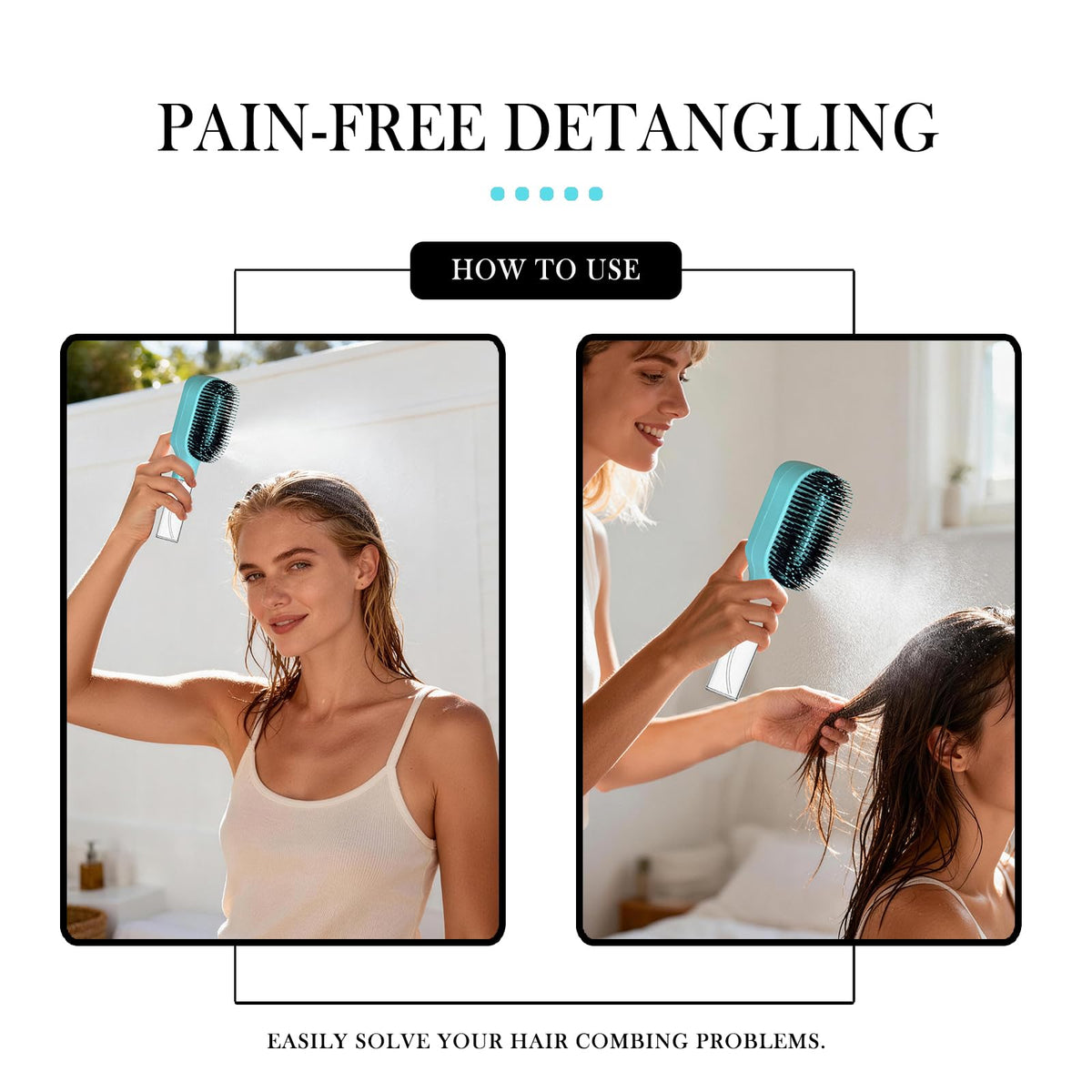 Ergonomic anti-slip handle for comfortable use at home or on the go