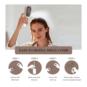 FlyLanyards reduces frizz with mist hydration and flexible bristles.