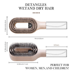 FlyLanyards soft nylon bristles glide gently through hair.