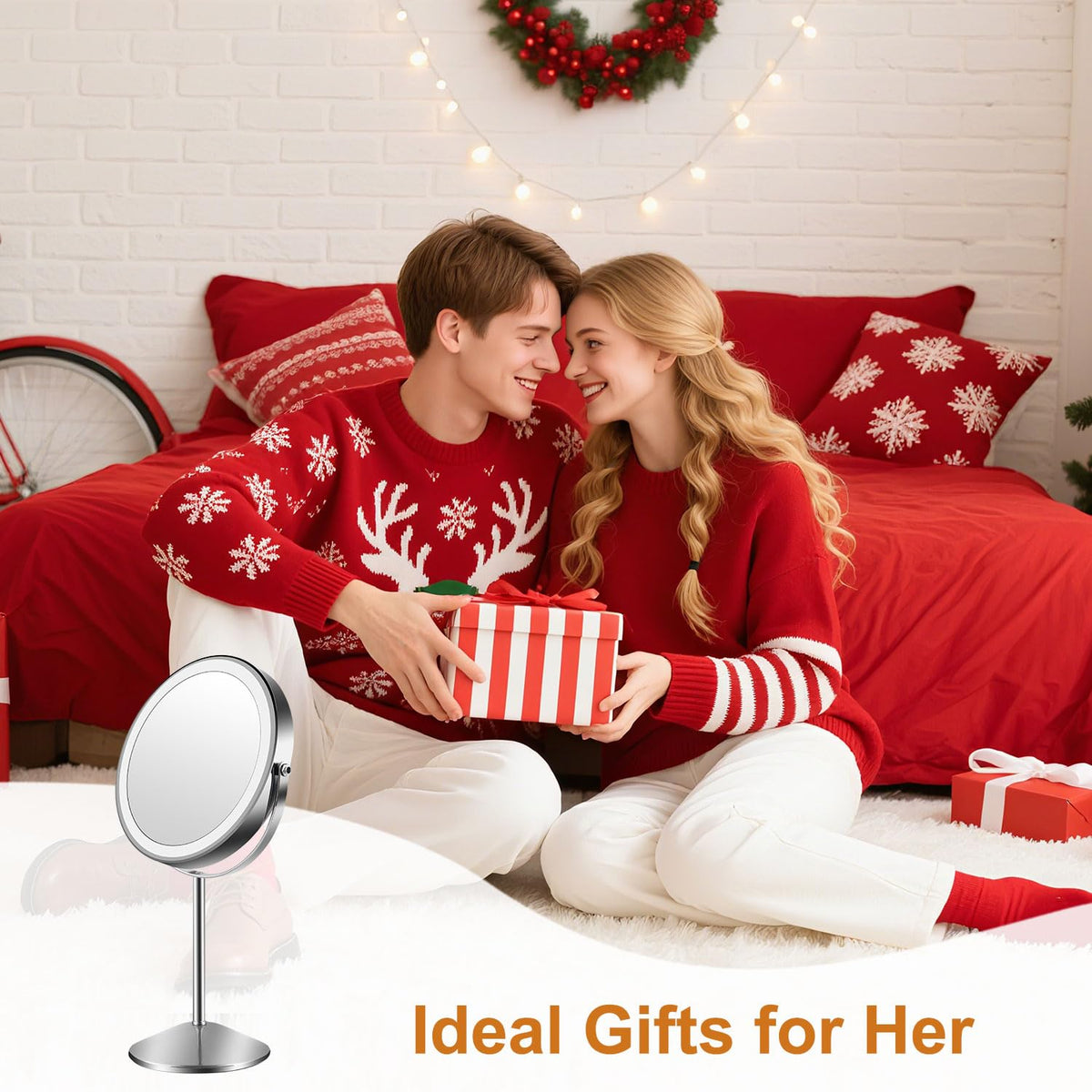 Flymiro gift-ready lighted mirror for women