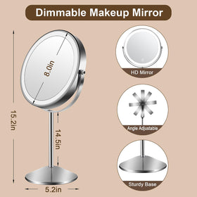 Flymiro rechargeable makeup mirror with 3000mAh battery
