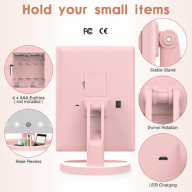 Flymiro mirror rotates 180 degrees for flexible grooming angles.