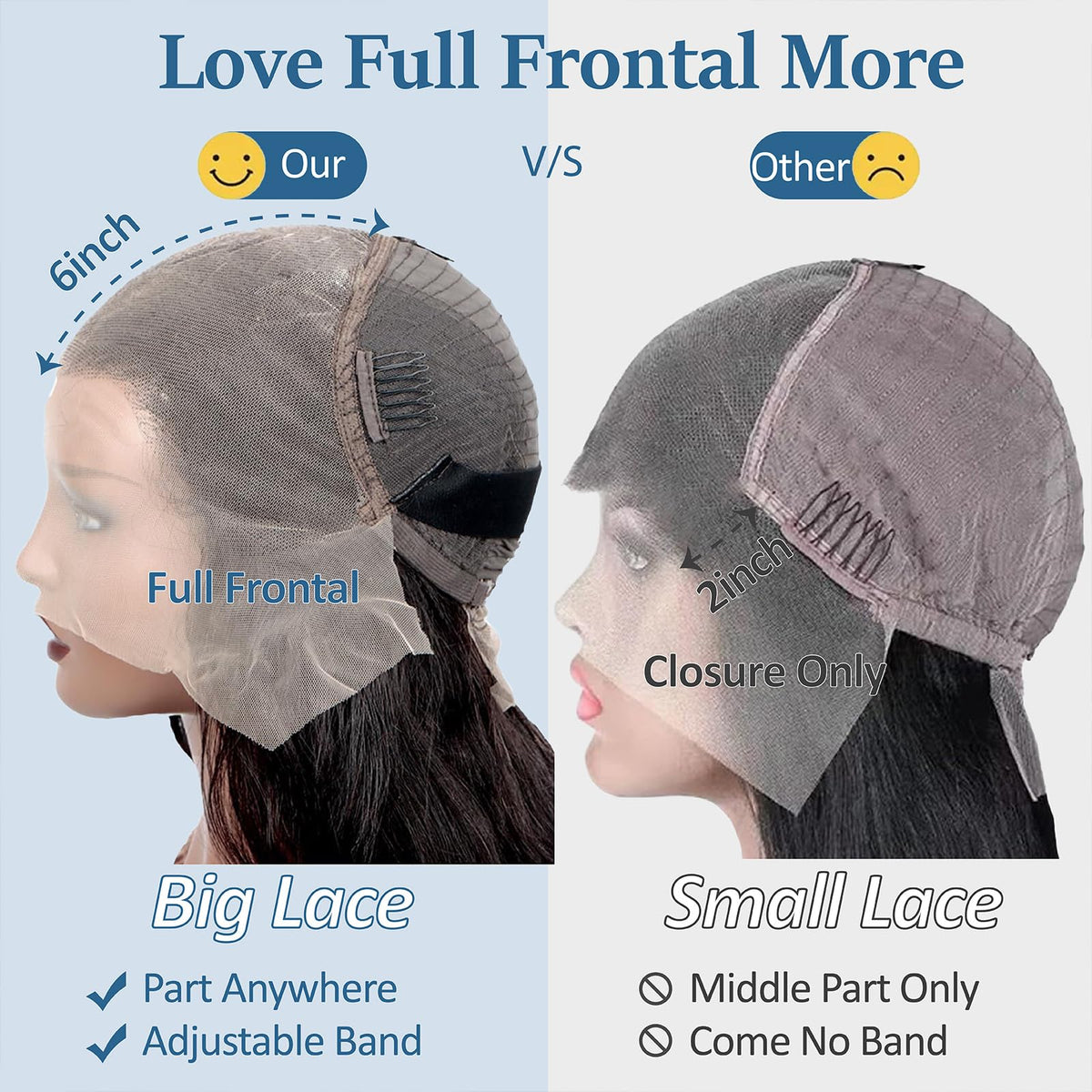 Flynet glueless lace front wig for comfortable wear