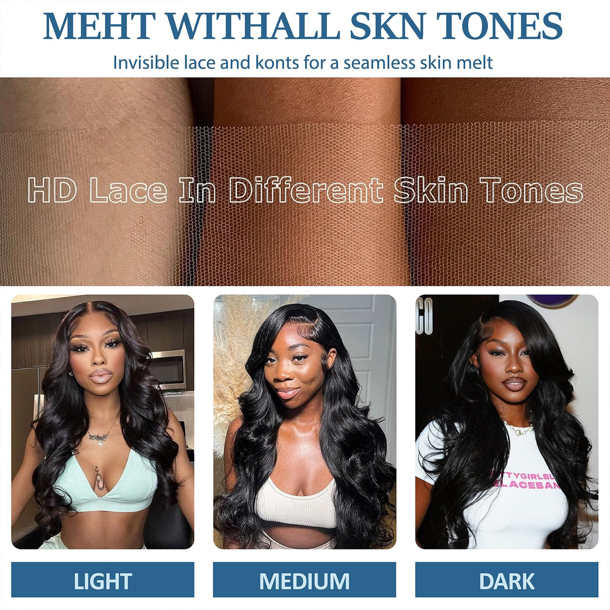 Flynet tangle-free body wave wig for smooth daily styling