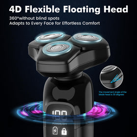 Flynth USB-C fast charge powering a full shave quickly.