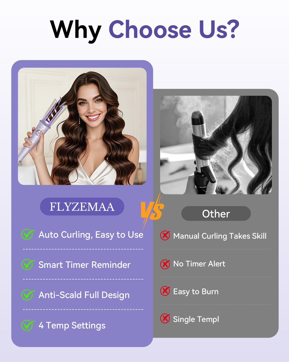 FLYZEMAA dual voltage design makes it travel-ready worldwide.