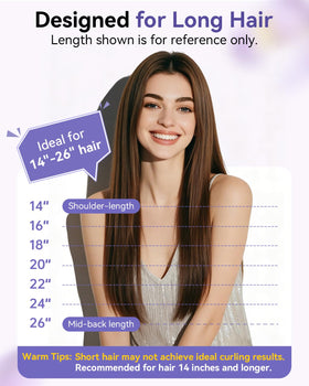 FLYZEMAA magnetic snag-prevention system for smooth curling.