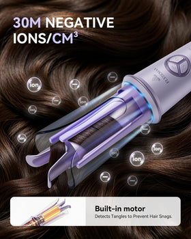 FLYZEMAA adjustable temperature range 300–410°F supports different hair types.