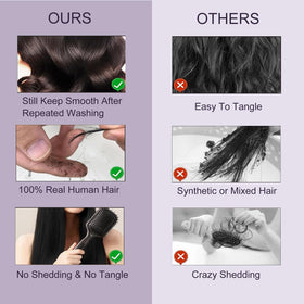 Flyzhuim deep wave bundle 26in close-up demonstrates length and lush volume.