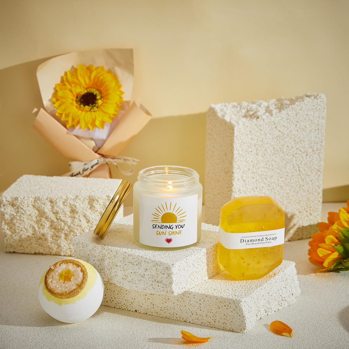 FndAsxa sunflower bouquet brightening recovery space