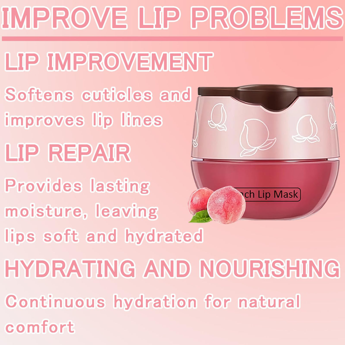 FNOLECY Bee Lip Balm Honey Pot mint flavor refreshes lips.