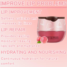 FNOLECY Bee Lip Balm Honey Pot mint flavor refreshes lips.