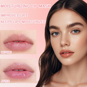FNOLECY Bee Lip Balm Honey Pot peach flavor softens lips.