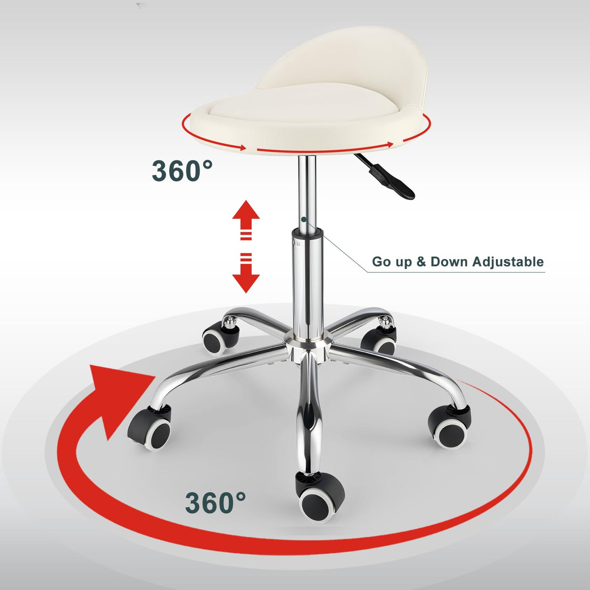 FNZIR PU leather stool is waterproof and easy to clean.