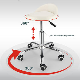 FNZIR PU leather stool is waterproof and easy to clean.