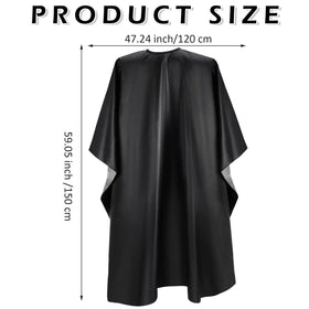 Foaincore barber cape with neck snap closure, quick to adjust.