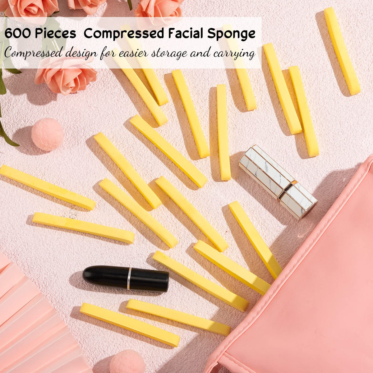 Foaincore durable disposable face sponge for esthetician use, convenient for single-use sessions.