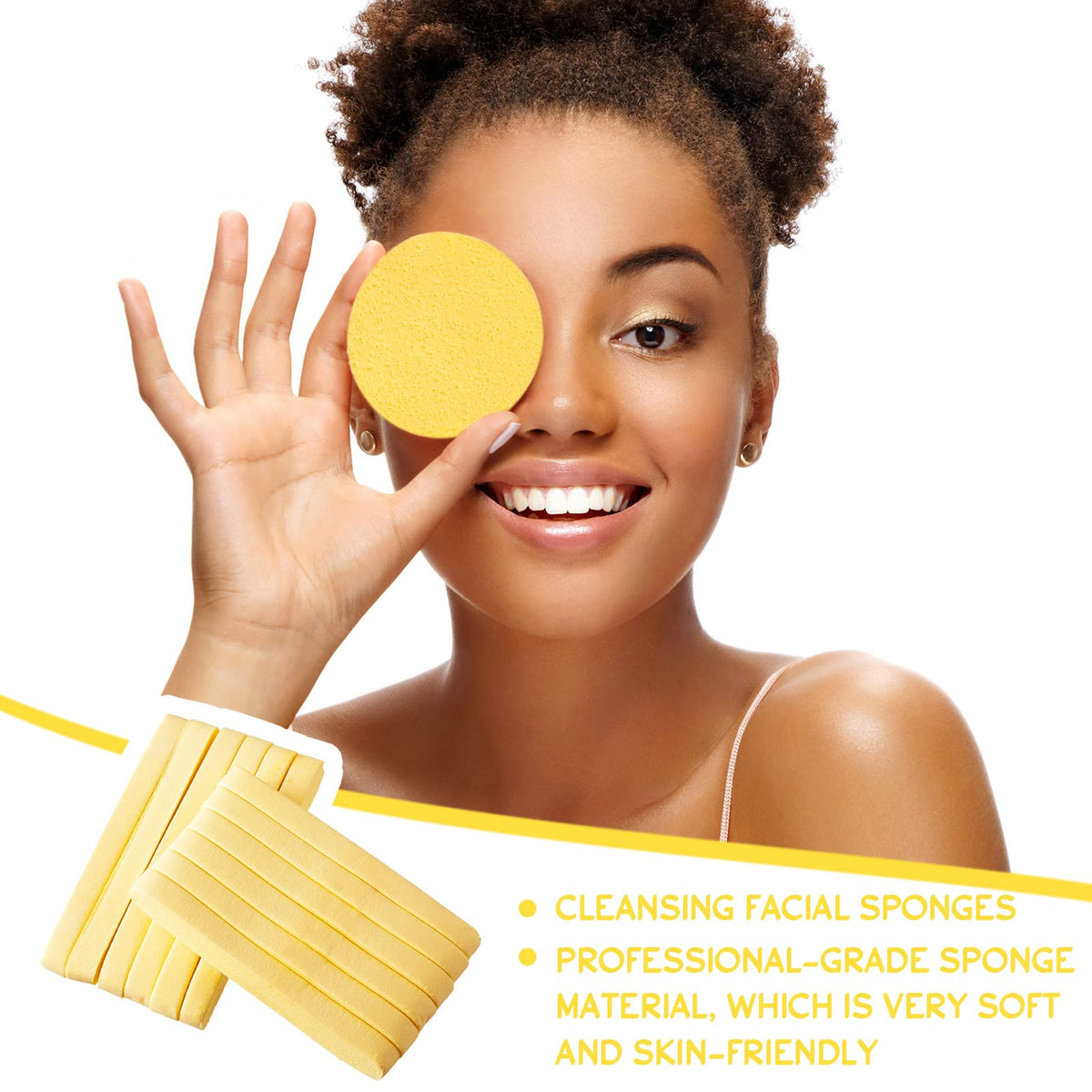 Foaincore portable sponge ready to soak, perfect for on-the-go cleansing and travel.