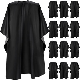 Foaincore shampoo cape set in black for salons, durable and reusable.
