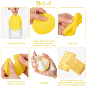 Foaincore soft absorbent face sponge for cleansing offers gentle daily skincare and makeup removal.