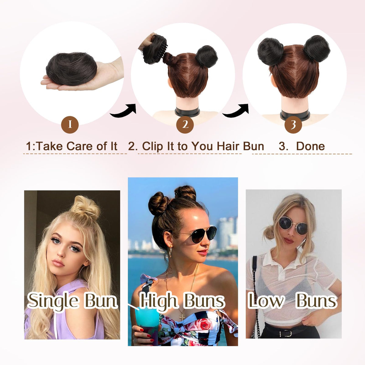 Foaoit lightweight bun pieces provide all-day comfort
