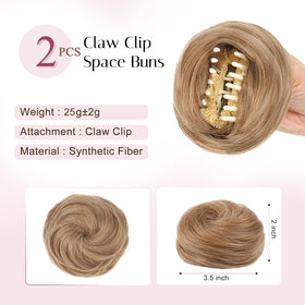Foaoit mini-faux-bun-clip lightweight and comfortable for all-day wear.