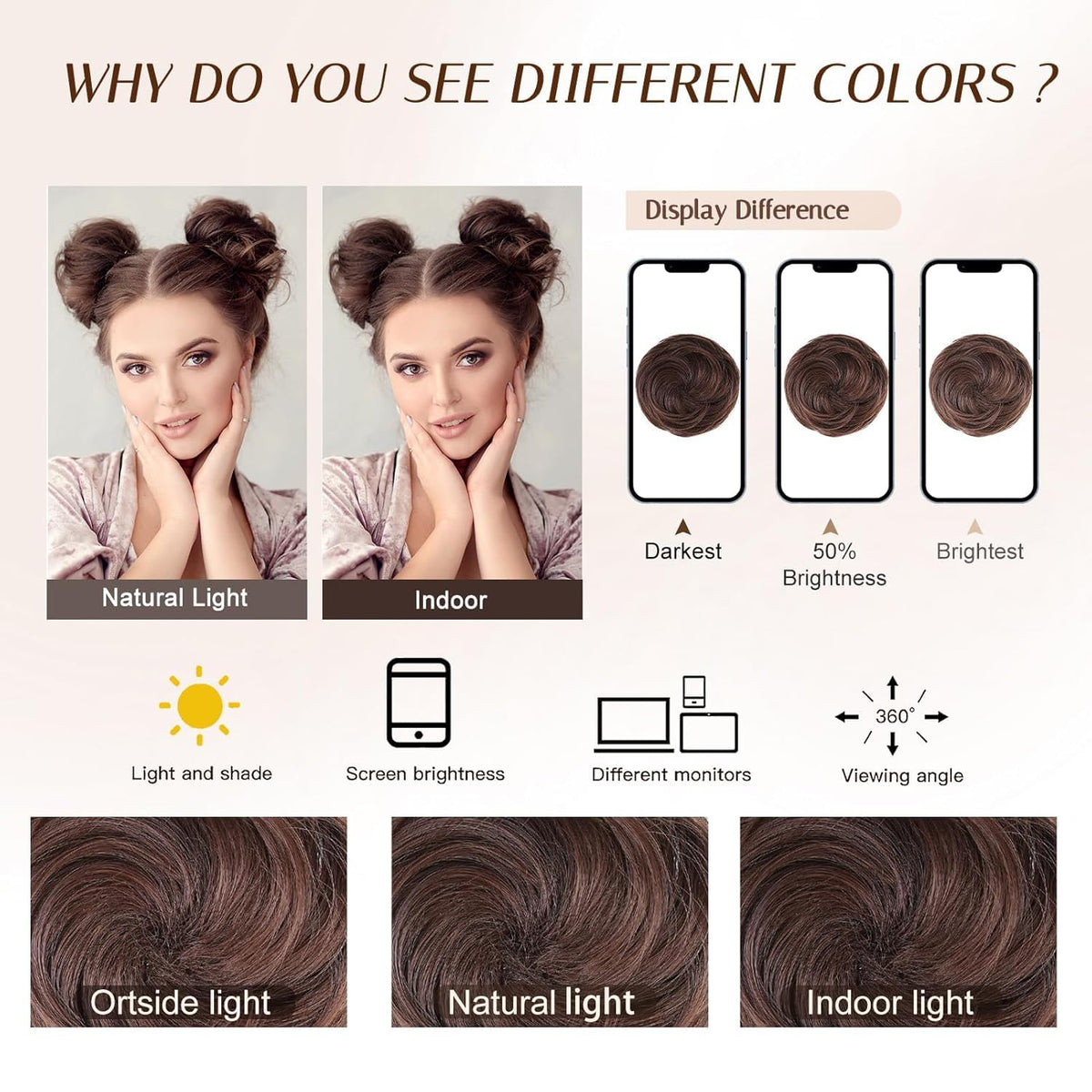 Foaoit Space Bun two-piece set offers styling versatility.
