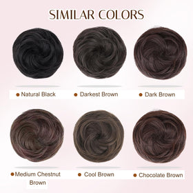 Foaoit versatile bun extensions for daily wear and events