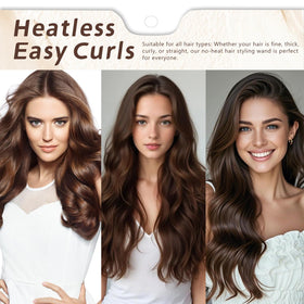 Foaryoer Curling Tie after overnight use shows natural lifted curls.