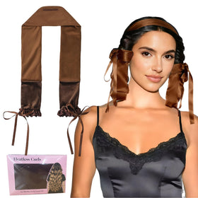 Foaryoer Curling Tie packaging shows a portable, heatless styling option for busy mornings.