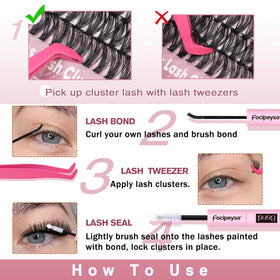 Focipeysa eye-view hold shows enhanced eye dimension with wispy style.