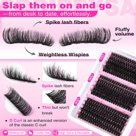 Focipeysa lash bond with seal for durable, comfortable wear.