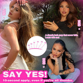Focipeysa lengths 10-18mm image highlights customizable density for any occasion.