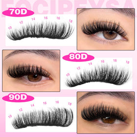 Focipeysa lash extension tweezers enable precise pickup and placement.