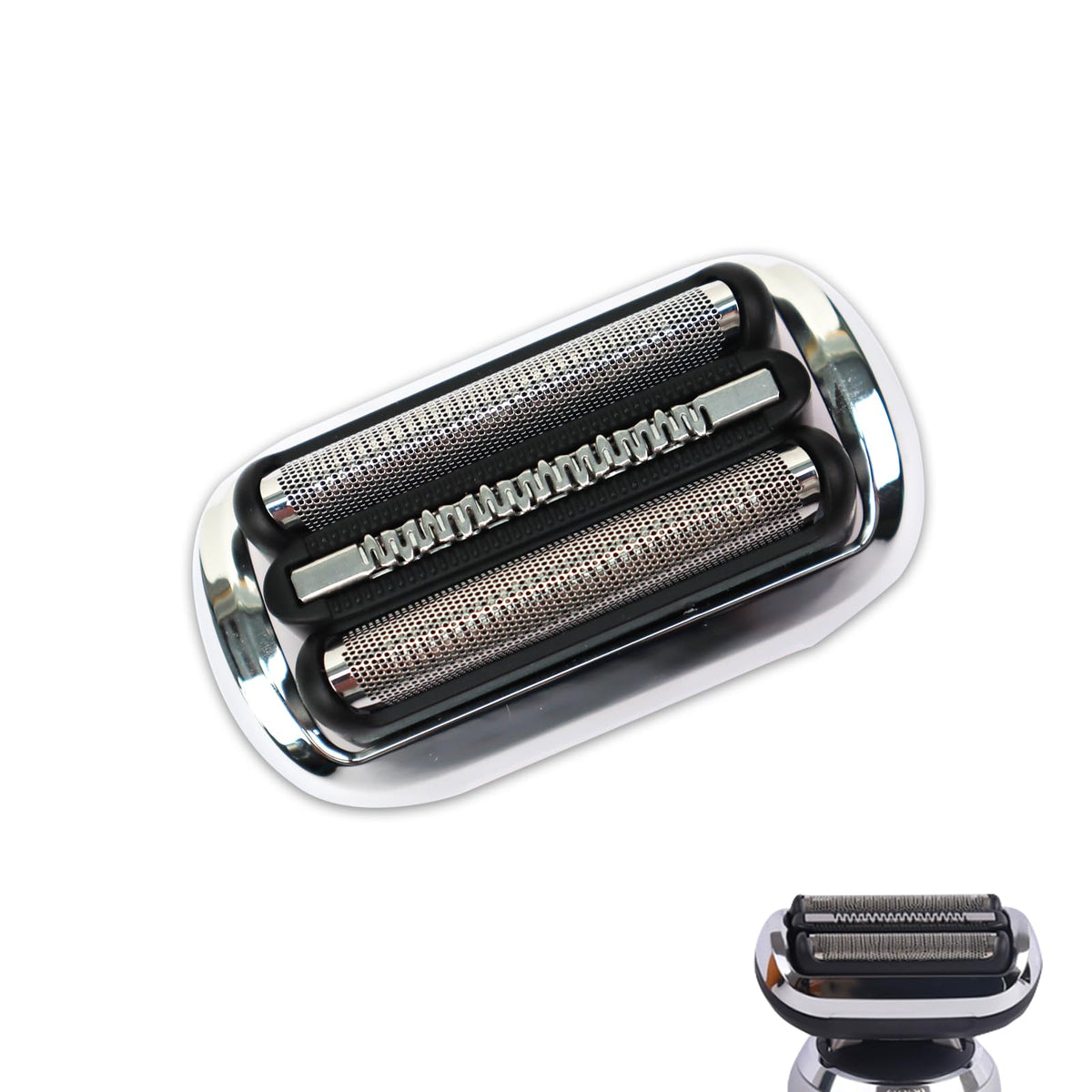 FOCODECKING 73S replacement head closeup with precision foil for a smoother shave.