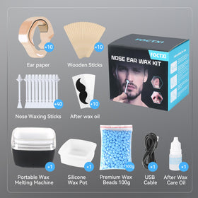 FOCTXI Nose Wax Kit portable travel case for on the go