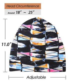 FocusCare satin cap covers dreadlocks and natural curls fully.