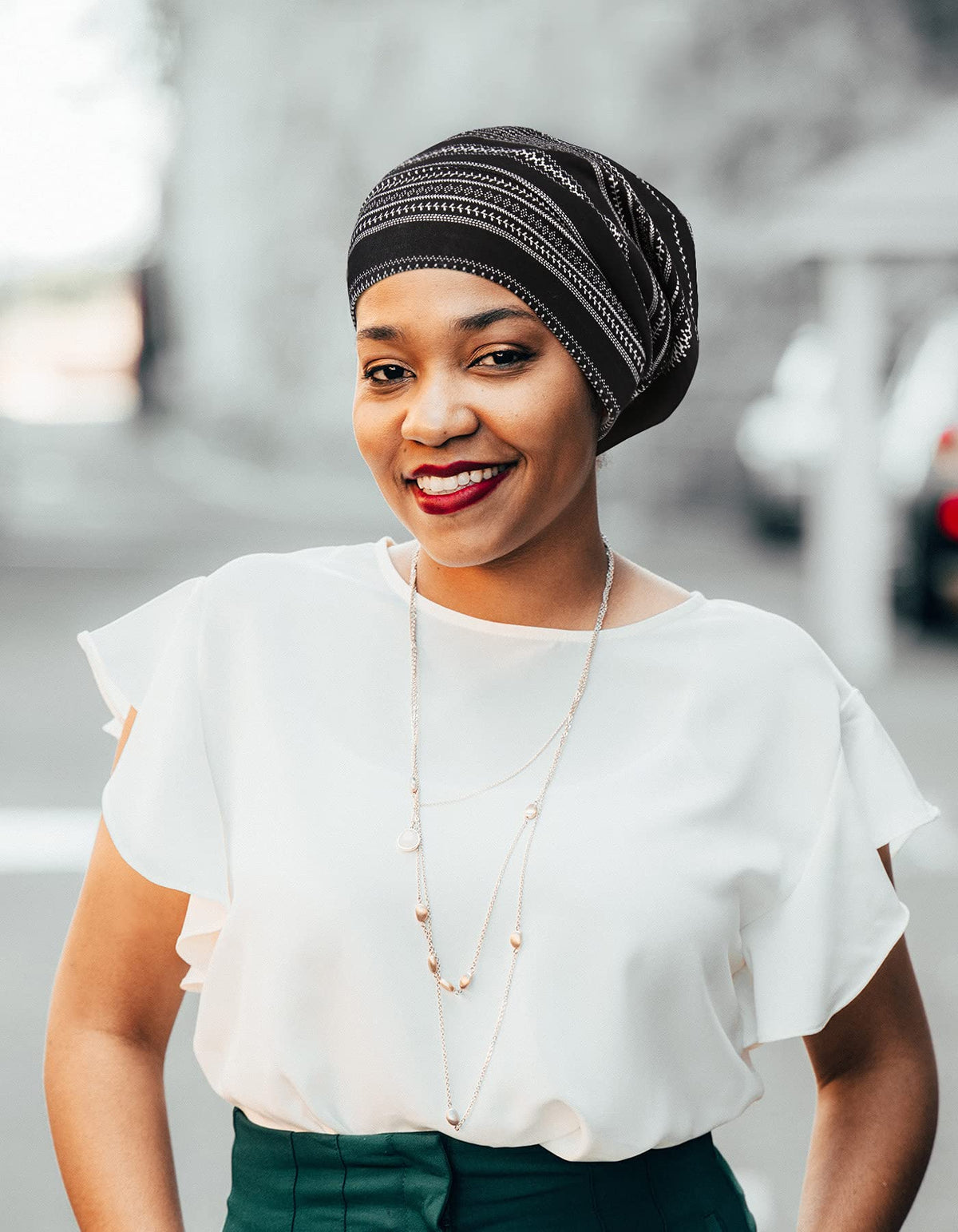 FocusCare long hair cap keeps hair moisturized and tangle-free