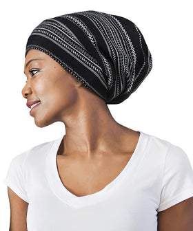 FocusCare sleeping hat protects frizz for a smoother morning routine