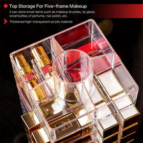 FODIENS bottom-compartment stores 48 small lip products neatly.